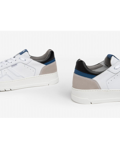 SNEAKERS NEROGIARDINI UOMO HELSINKI BIANCO 0100 COLORADO NUVOLA CILE BLUETTE TUCSON E302870U/707