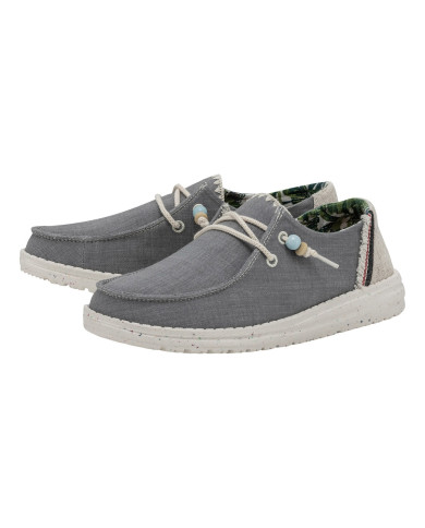 MOCASSINO HEY DUDE DONNA WENDY FRINGE W  INDIGO HD.40071/4ME