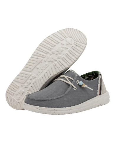 MOCASSINO HEY DUDE DONNA WENDY FRINGE W  INDIGO HD.40071/4ME