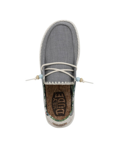 MOCASSINO HEY DUDE DONNA WENDY FRINGE W  INDIGO HD.40071/4ME