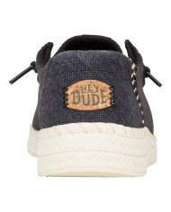 MOCASSINO HEY DUDE DONNA WENDY ESPANDRILLE WOVEN BLACK SLIP-ON HD.43681/001