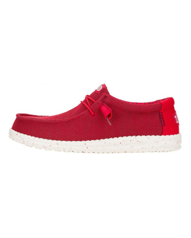 MOCASSINO HEY DUDE UOMO WALLY STRETCH SOX M RED SLIP-ON HD.41898/610
