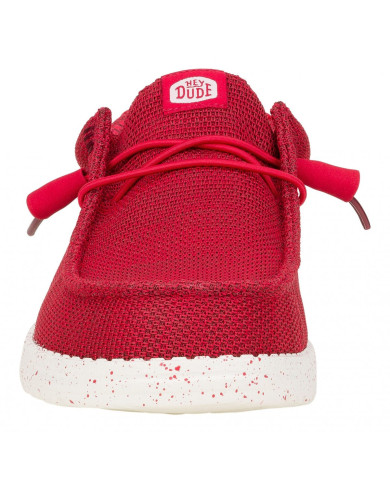 MOCASSINO HEY DUDE UOMO WALLY STRETCH SOX M RED SLIP-ON HD.41898/610