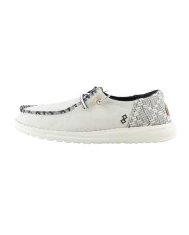MOCASSINO HEY DUDE DONNA WENDY FUNK JACQUARD WHITE HD.40736/100