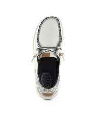 MOCASSINO HEY DUDE DONNA WENDY FUNK JACQUARD WHITE HD.40736/100