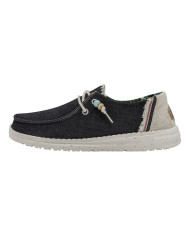 MOCASSINO HEY DUDE DONNA WANDY FRINGE W CARBON HD.40071/0YK