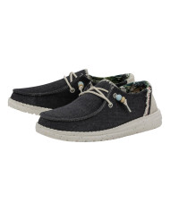 MOCASSINO HEY DUDE DONNA WANDY FRINGE W CARBON HD.40071/0YK
