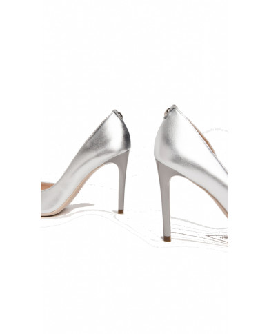 DECOLLETE' DONNA NEROGIARDINI LAMINATO ARGENTO TPU BREIA MISSI NATURALE E318332DE/700