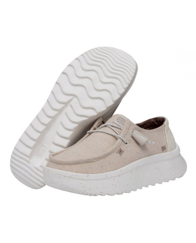 MOCASSINO HEY DUDE DONNA WENDY PEAK CHAMBRAY W CREAM HD.40255/13R