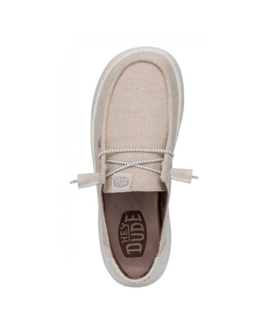 MOCASSINO HEY DUDE DONNA WENDY PEAK CHAMBRAY W CREAM HD.40255/13R