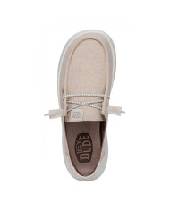 MOCASSINO HEY DUDE DONNA WENDY PEAK CHAMBRAY W CREAM HD.40255/13R