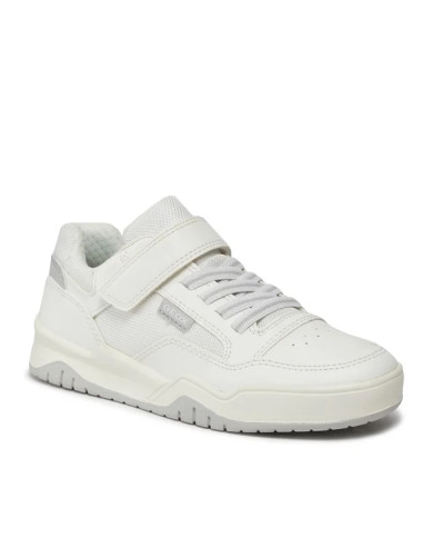 SNEAKERS GEOX BAMBINO J PERTH B. E - GBK BOTT.+NYLON WHITE/LT GREY TG:36-39 J367RE 0FEFU C1236