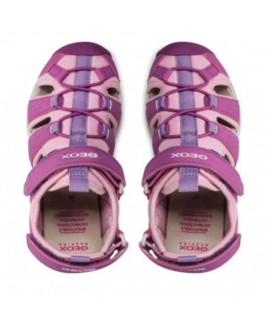 SANDALI GEOX BAMBINA J BOREALIS G.A. LYCRA DBK PURPLE/PINK TG: 36/39 J250WA 01550 C8224