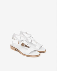 SANDALO NEROGIARDINI DONNA LOIRA BIANCO TR BEVAGNA 592 BEIGE E615895D/707