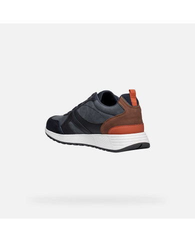 SNEAKERS GEOX UOMO U PORTELLO A - VIT.SIN+NBK SIN NAVY U46E1A 0BCEK C4002