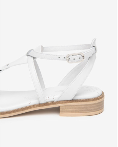 SANDALO NEROGIARDINI DONNA LOIRA BIANCO TR BEVAGNA 592 BEIGE E615895D/707