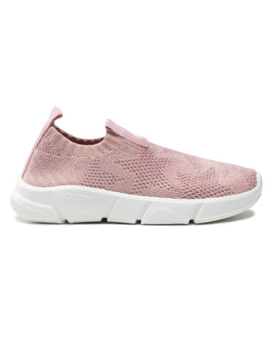 SNEAKERS GEOX BAMBINA ARIL SHINY KNITT ROSE J25DLE 0007Q C8172