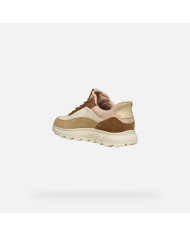 SNEAKERS GEOX DONNA SLIP-INS D SPHERICA PLUS PAPYRUS/MUD D567MB 08522 C1SL6