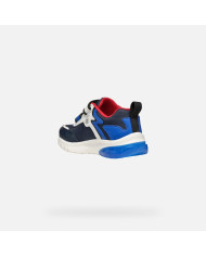 SNEAKERS BAMBINO GEOX SUPERMARIO J CIBERDRON E - GBK+NYLON NAVY/ROYAL J46LBI 054FU C4226/B