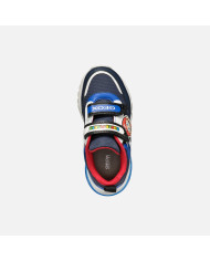 SNEAKERS BAMBINO GEOX SUPERMARIO J CIBERDRON E - GBK+NYLON NAVY/ROYAL J46LBI 054FU C4226/B