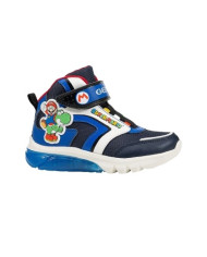 SNEAKERS BAMBINO GEOX SUPERMARIO CIBERDRON F - GBK+NYLON  28-35 J46LBJ 054FU C4226/B