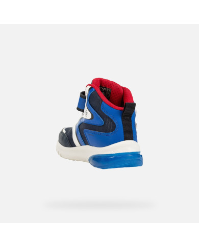 SNEAKERS BAMBINO GEOX SUPERMARIO CIBERDRON F - GBK+NYLON  28-35 J46LBJ 054FU C4226/B