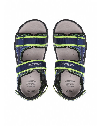 SANDALI  GEOX BAMBINO STRADA  BLUE/LIME J1524A 014CE C4052 TG:26-27