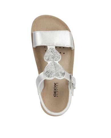 SANDALI GEOX BAMBINA COSTAREI SILVER J35EAD 0NF2J C1007