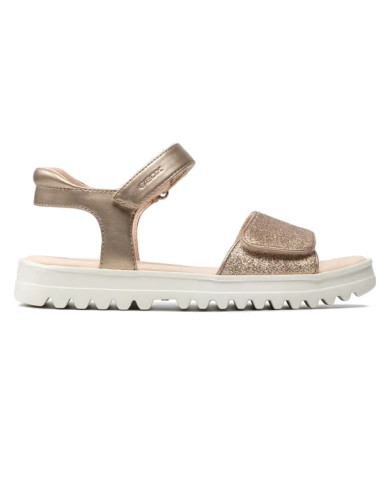 SANDALI GEOX BAMBINA CORALIE SILVER J256EB 0NFEW C1007 TG:28-35