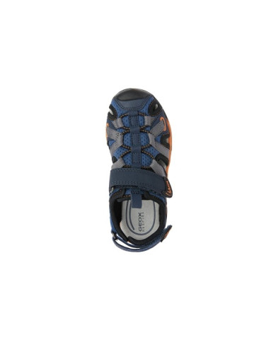 SANDALI GEOX BAMBINO J BOREALIS B. - PR.DBK+MESH DK AVIO/ORANGE K920RB 0CE14 C4K2T TG:24,25,26
