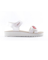 SANDALI GEOXS COSTAREI WHITE/RED J35EAF 000BC C0050