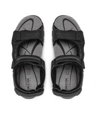 SANDALI GEOX UOMO U S.STRADA D - DBK+SCAM.SINT. BLACK/STONE U8224D 050AU C9310