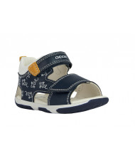 SANDALO GEOX BAMBINO PRIMI PASSI GEOX BABY B S.TAPUZ B. B - VIT.SINT.NAVY/OCHRE B150XB 000BC CF42Q  TG:26