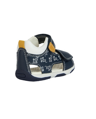 SANDALO GEOX BAMBINO PRIMI PASSI GEOX BABY B S.TAPUZ B. B - VIT.SINT.NAVY/OCHRE B150XB 000BC CF42Q  TG:26