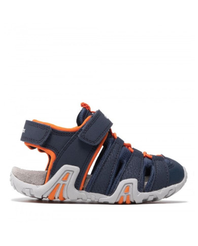 SANDALI PRIMI PASSI GEOX BABY        B S.KRAZE NAVY/ORANGE B1524A 0CE15 C0659 TG : 20-23