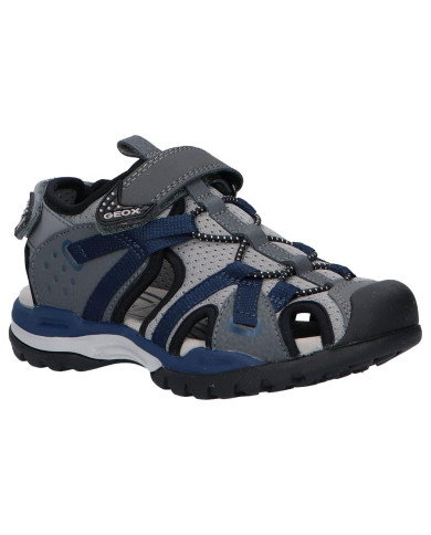 SANDALI GEOX BAMBINO J BOREALIS B. - PR.DBK+MESH DK GREY/NAVY J920RB OCE14 C0739