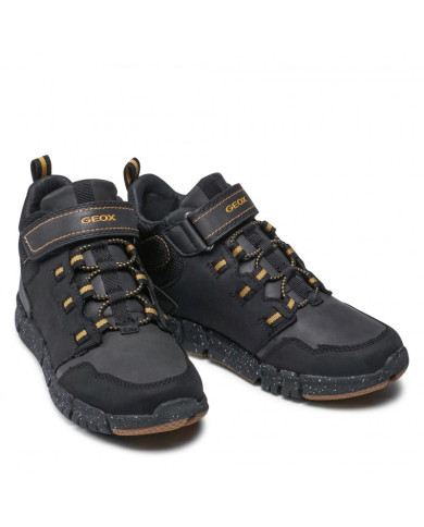 SCARPONCINO GEOX BAMBINO FLEXYPER ABX NERO J949XA 032FU C9241