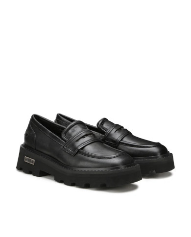 MOCASSINI CULT DONNA OXFORD SKIN 3980 LOW W LEATHER BLACK CLW398000