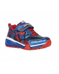 SNEAKERS GEOX BAMBINO J AYONYC B. B - TESS.+DBK ST. NAVY/ROYAL SPIDERMAN J26FEB 011CE C4226 tg:28-35