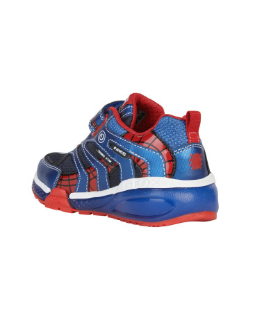 SNEAKERS GEOX BAMBINO J AYONYC B. B - TESS.+DBK ST. NAVY/ROYAL SPIDERMAN J26FEB 011CE C4226 tg:28-35