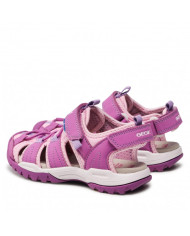 SANDALI GEOX BAMBINA J BOREALIS G.A. LYCRA DBK PURPLE/PINK J250WA 01550 C8224 TG: 33-35