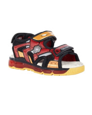 SANDALI GEOX BAMBINO ANDROID ADVENGERS  BLACK/RED J350QB 014CE C0048 TG:28-35