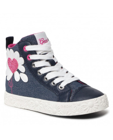 SNEAKERS GEOX ALTA BAMBINA J CIAK G B TELLA BRILL GBK NAVY J2504B 00954 C4002 tg:28,29,30,31,32,33,34,35