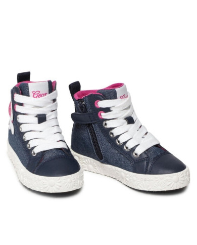 SNEAKERS GEOX ALTA BAMBINA J CIAK G B TELLA BRILL GBK NAVY J2504B 00954 C4002 tg:36,37,38,39