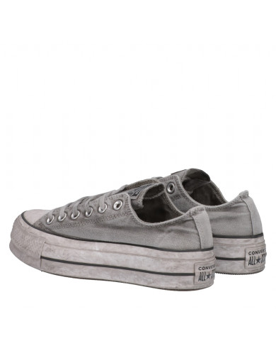 SNEAKERS CONVERSE DONNA GRAY/WHITE PLATFORM 563112C