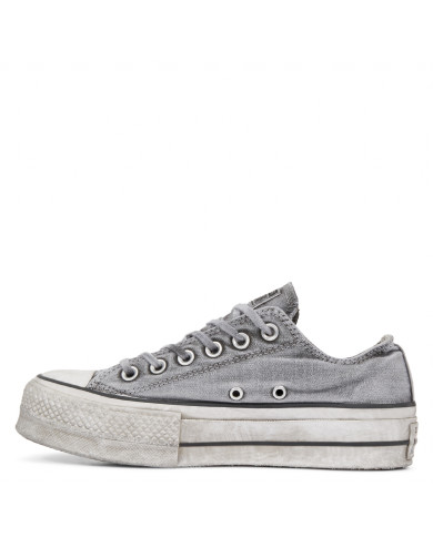 SNEAKERS CONVERSE DONNA GRAY/WHITE PLATFORM 563112C