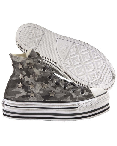 SNEAKERS CONVERSE DONNA ED. LIMITATA PLATFORM GREY CHARCOAL 571026C