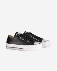 SNEAKERS CONVERSE DONNA PLATFORM LEATHER 561681C BLK