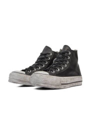 SNEAKERS CONVERSE DONNA  CHUCK TAYLOR HI LIFT LEATHER BLACK  SMOKE  