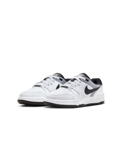 SNEAKERS NIKE FULL FORCE LOW GS BAMBINO  WHITE BLACK PEWTER FV5929 101